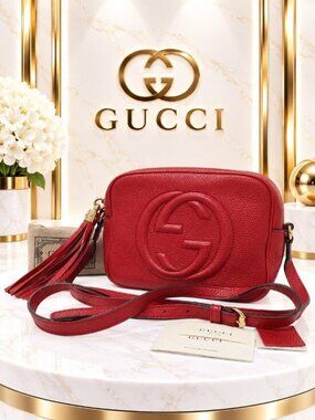 Gucci Guccissima Black Leather Hobo Shoulder Bag GG Monogram Luxury